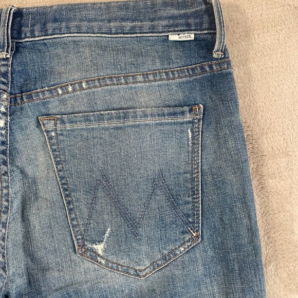 MOTHER The Brother Distressed Jeans in Getting Rowdy Women 30 (Tag 26) USA Made - Picture 7 of 14